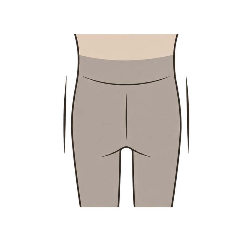 Minimal illustration of narrow hips — REF36